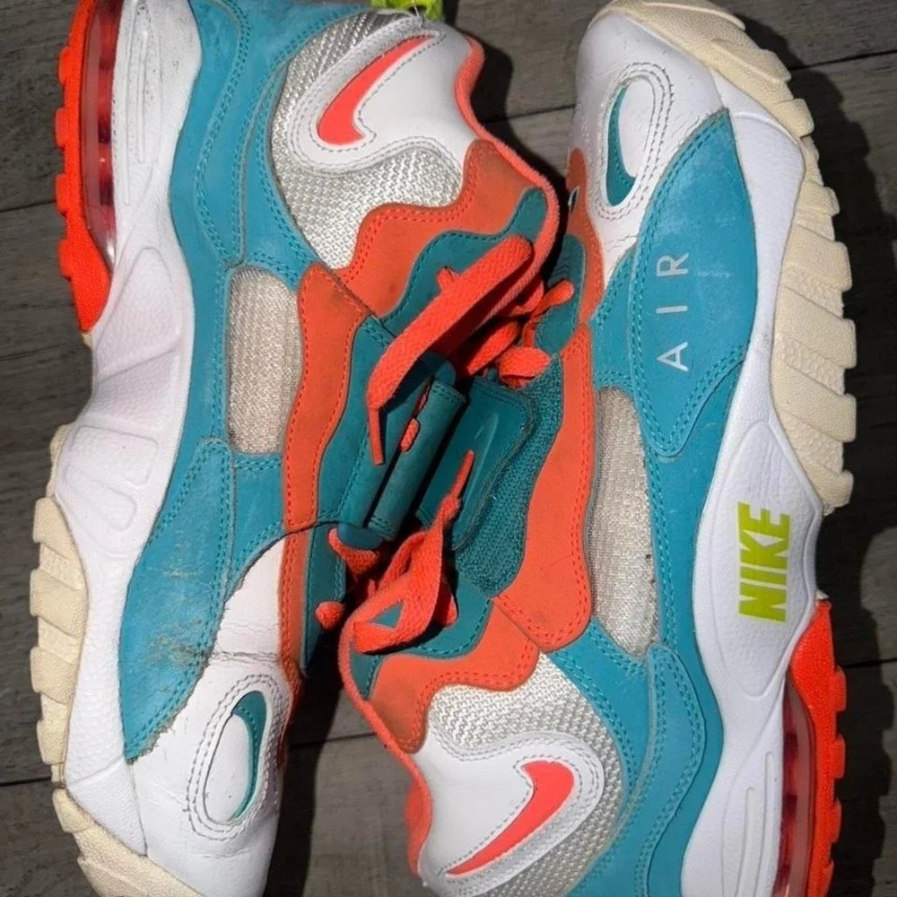 Nike Air‎ Max Speed Turf Miami Dolphins 525225-102 Men's Size 10.5